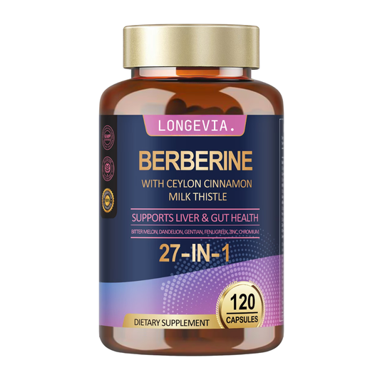 Berberine Ceylon Cinnamon Milk Thistle LONGEVIA.