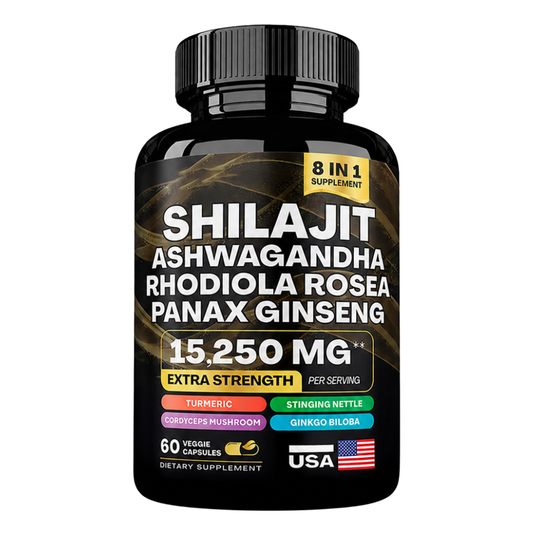 Shilajit Ashwagandha Rhodiola Rosea Panax Ginseng LONGEVIA.