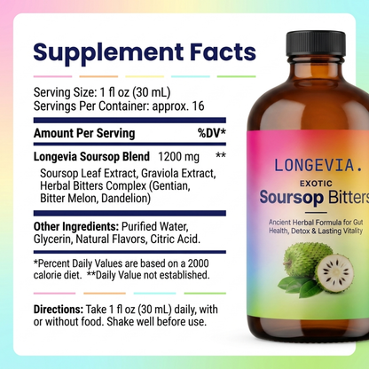 Exotic Soursop Bitters LONGEVIA.