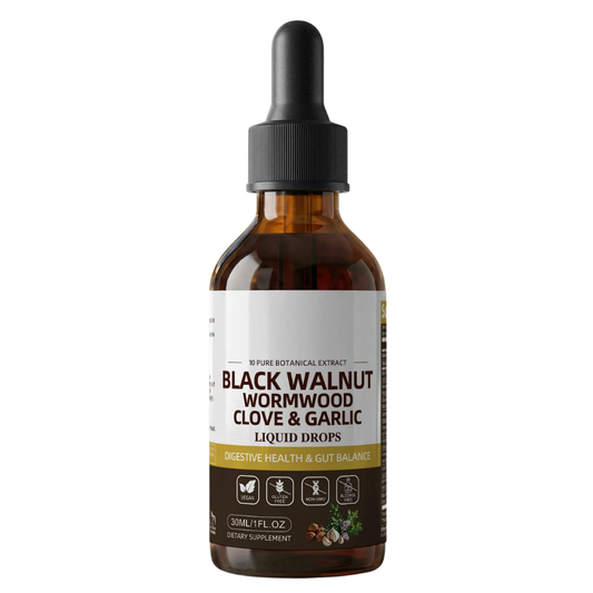 Black Wormwood Walnut Clove Garlic Liquid Drops LONGEVIA.