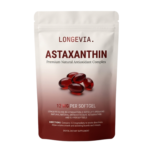 Astaxanthin 12mg Antioxidants Supplement Natural Microalgae Source
