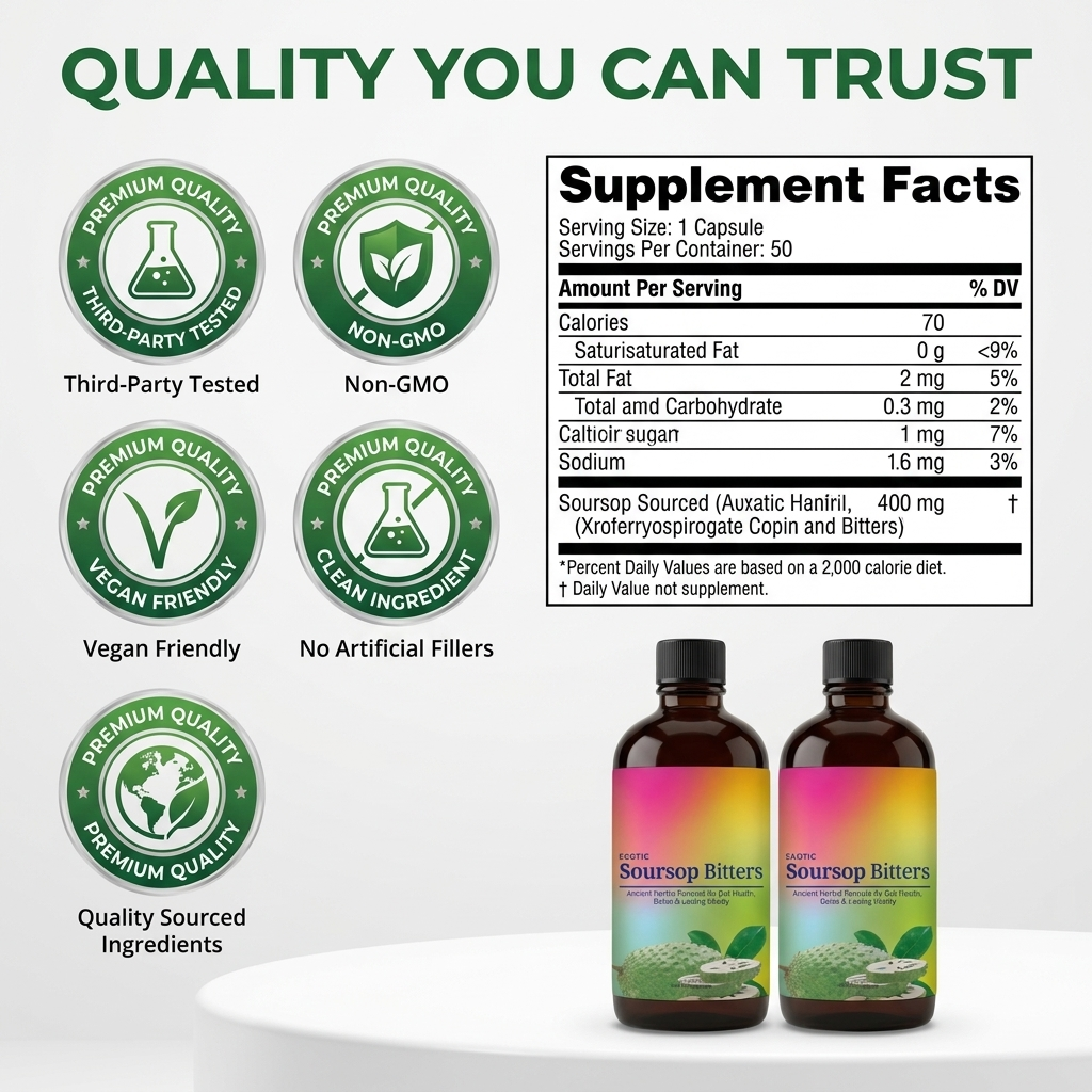 Exotic Soursop Bitters Buy 1 Get 1 Free + Free Gift