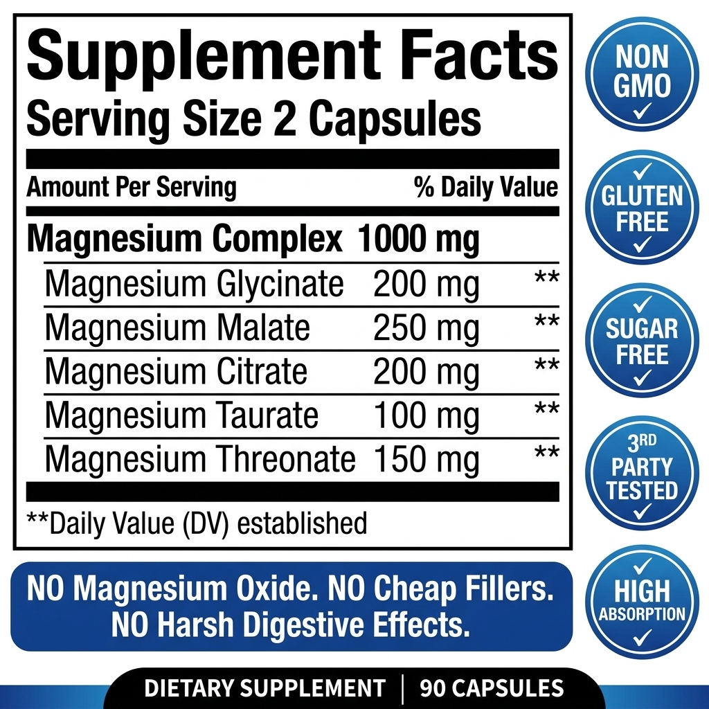 Magnesium Complex Buy 1 Get 1 Free + Free Gifts