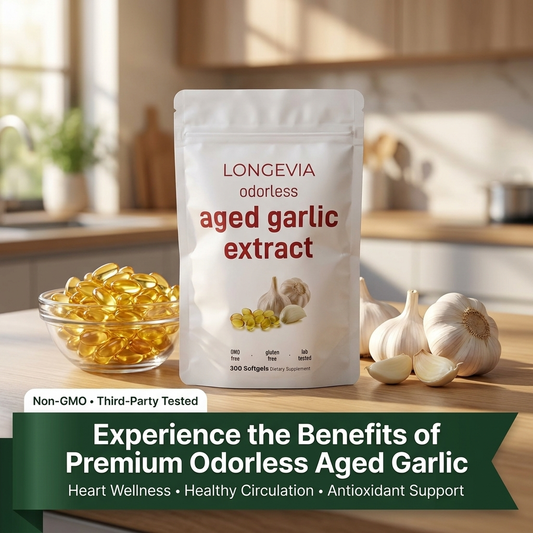 Aged Garlic Extract 7500mg Odorless Longevia
