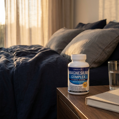 Magnesium Complex 1000mg 8 Elemental Forms with Glycinate Bisglycinate Citrate SleepBone Muscle Support
