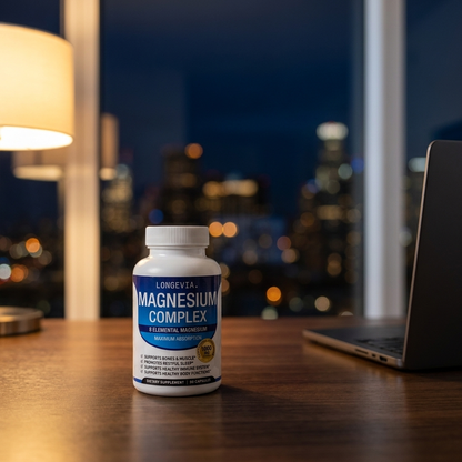 Magnesium Complex 1000mg 8 Elemental Forms with Glycinate Bisglycinate Citrate SleepBone Muscle Support