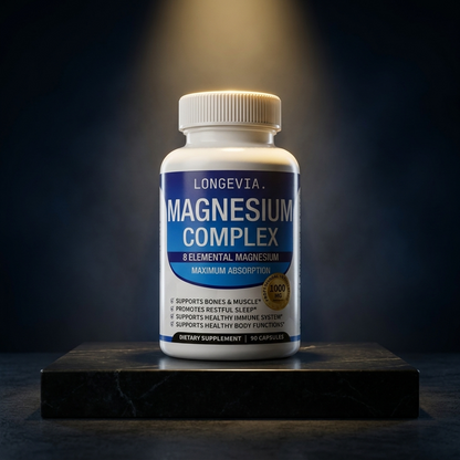 Magnesium Complex 1000mg 8 Elemental Forms with Glycinate Bisglycinate Citrate SleepBone Muscle Support