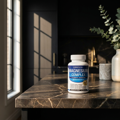 Magnesium Complex 1000mg 8 Elemental Forms with Glycinate Bisglycinate Citrate SleepBone Muscle Support