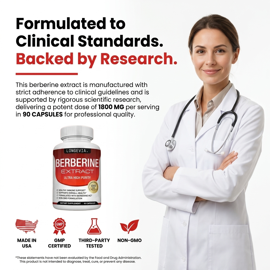 Berberine Supplement LONGEVIA.