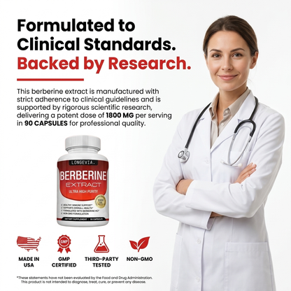 Berberine Supplement LONGEVIA.