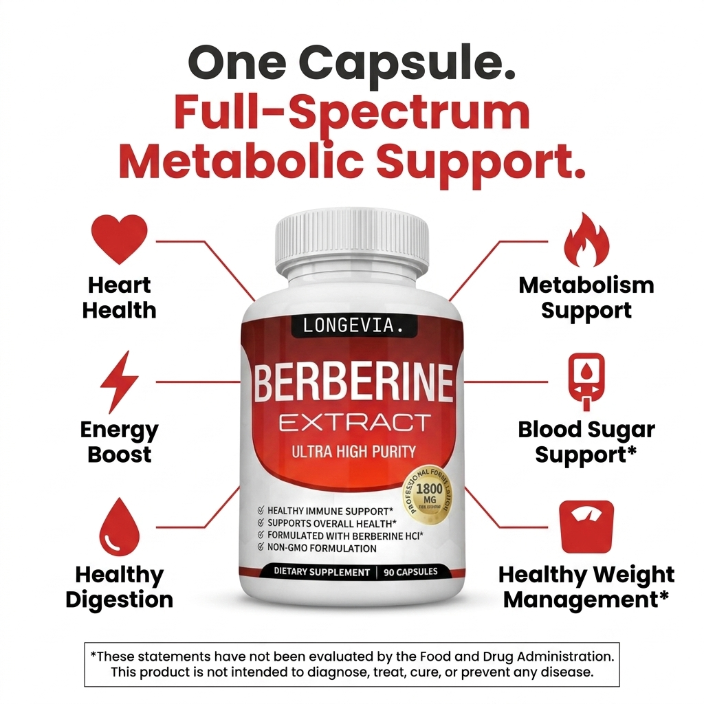 Berberine Supplement LONGEVIA.