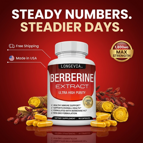 Berberine Supplement LONGEVIA.