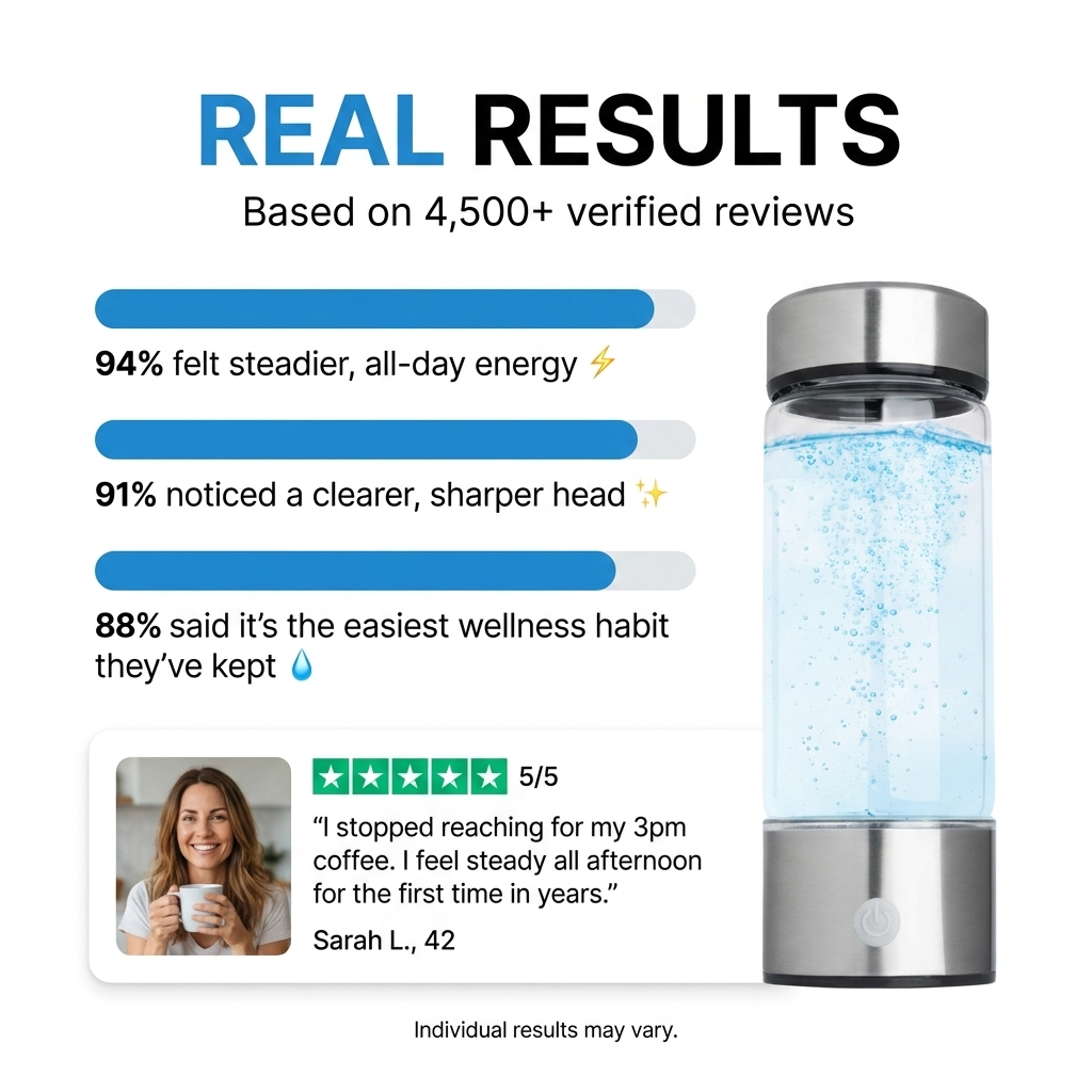 Hydrogen Water Bottle Longevia