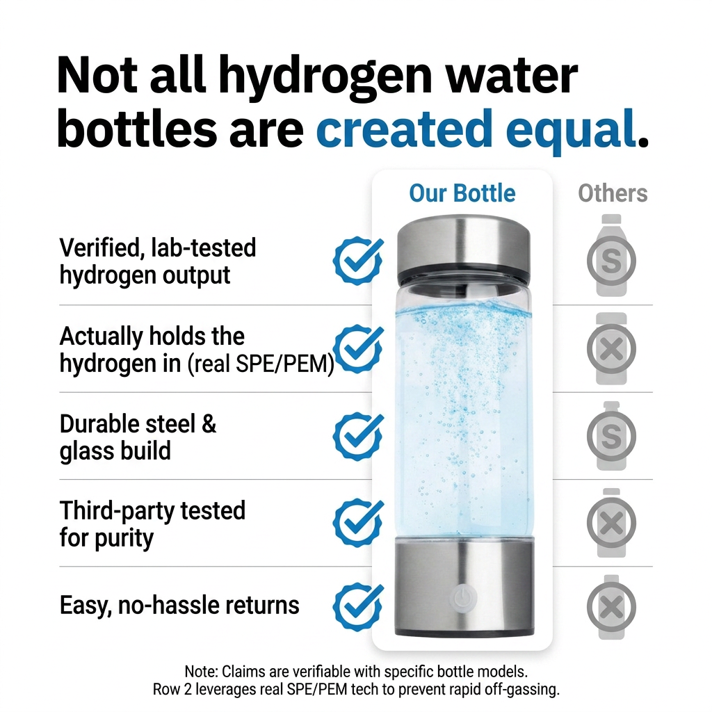 Hydrogen Water Bottle Longevia