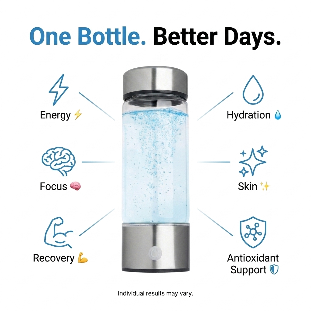 Hydrogen Water Bottle Longevia