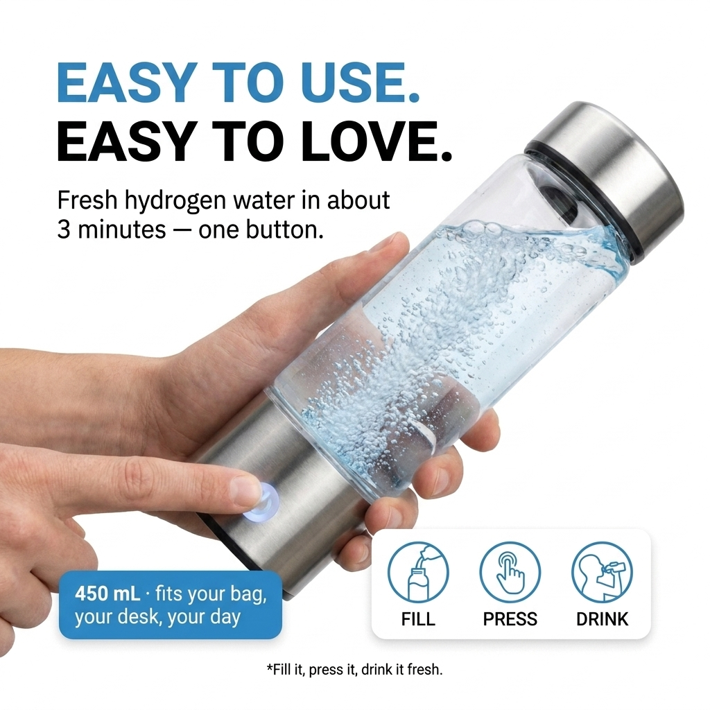 Hydrogen Water Bottle Longevia