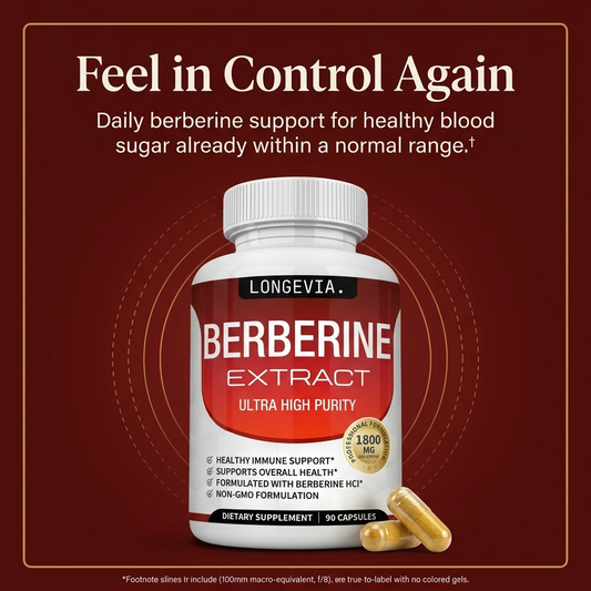 Berberine Supplement Extract LONGEVIA.