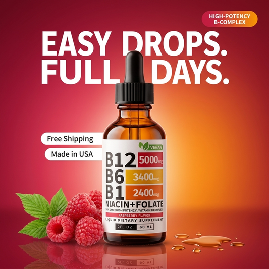 Vitamin B12 and B6 Liquid Drops LONGEVIA.